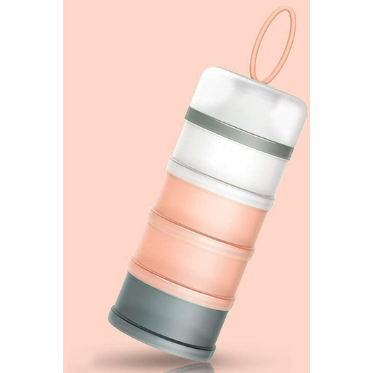 Betterlifegb - BR-Vie Portable Infant Baby Milk Powder Dispenser, Stackable Canisters, 4 Layers Container Cereal/Food/Fruit/Snacks Breastfeeding