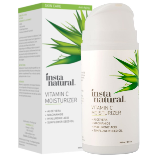 InstaNatural Vitamin C Moisturiser Cream - Facial Anti Aging & Wrinkle Reducing Lotion for Men & Women - With Hyaluronic Acid & Organic Jojoba Oil...