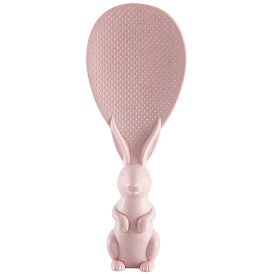 Non-Stick Rice Spoon Rabbit-shaped Stand-up Serving Rice Spatula Rice Paddle Vertical Kitchen Serving Spoon Rice Spoon Cooking Tableware