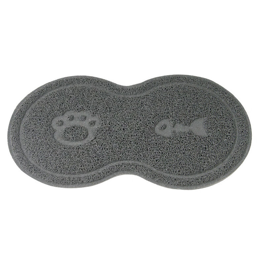 Toilet Houses Cat Litter Mat 45*26cm Non-Slip Waterproof Cat Toilet Mat, Cat Litter Mat Easy to Clean Pets Non-Slip Litter Mat for Dog/Cat(Gray)