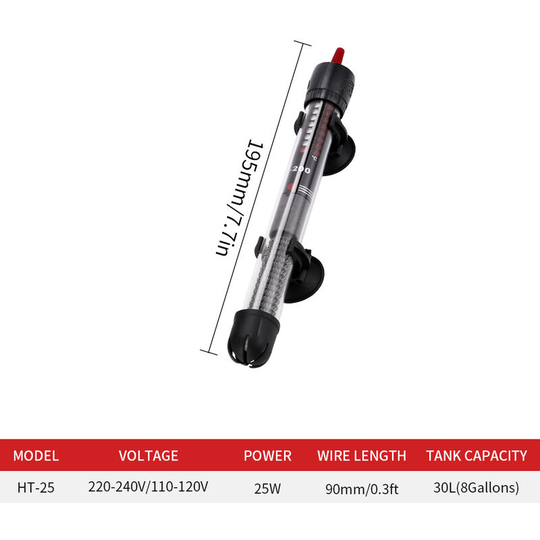 Aquarium Heating Rod Automatic Aquarium Heating Rod Turtle Heating Rod Thermostatic Rod (HT25W)