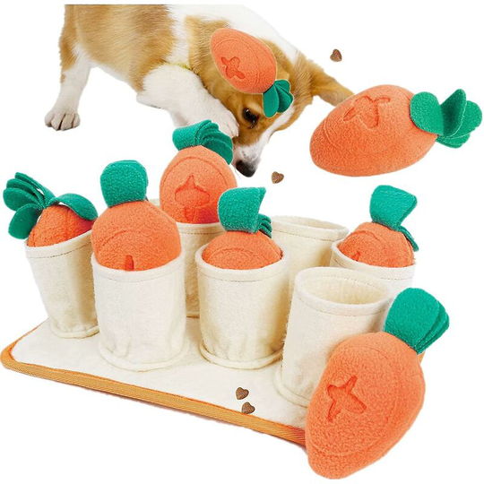 Carrot Interactive Sniffing Toy, Educational Dog Toy,dog Feeding Sniffer Mat,dog Training Interactive Toys - Thsinde
