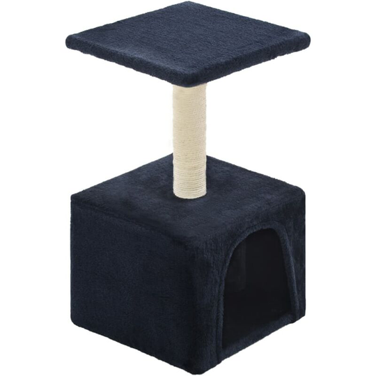 Cat Tree with Sisal Scratching Post 55 cm Dark Blue vidaXL - Blue