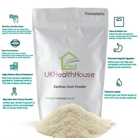 (Xanthan Gum - High Quality Food Grade Fine Powder 2kg - Gluten Free - 200 Mesh) Xanthan Gum - Food Grade Fine Powder - 200 Mesh