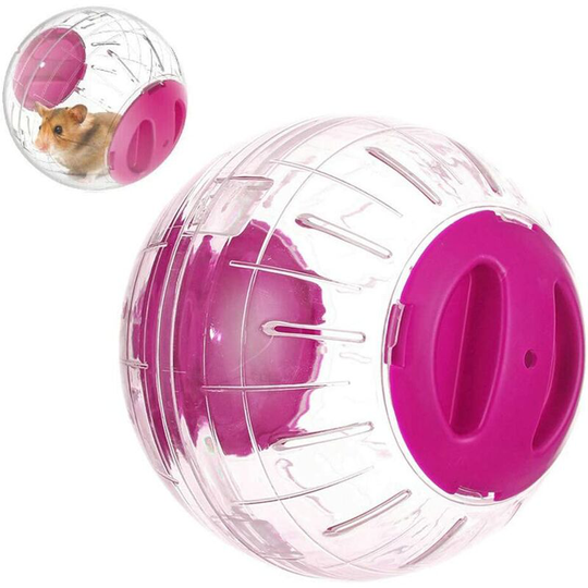 Litzee - Small Animal Exercise Ball Hamster Ball Mini Healthy & Safe Exercise Ball for Small Animal Running Ball Tying Toy for Running Plastic 12cm