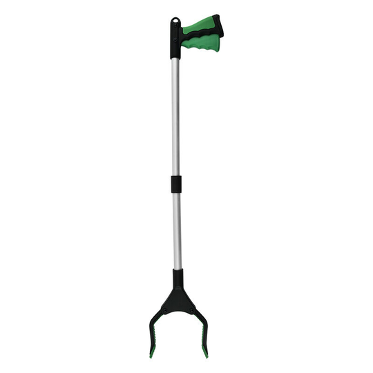 Aougo - Collapsible Scavenging Tongs, 82cm Extra Long Grasping Tongs for the Elderly, Lightweight and Convenient for Picking Up Garbage (Green)