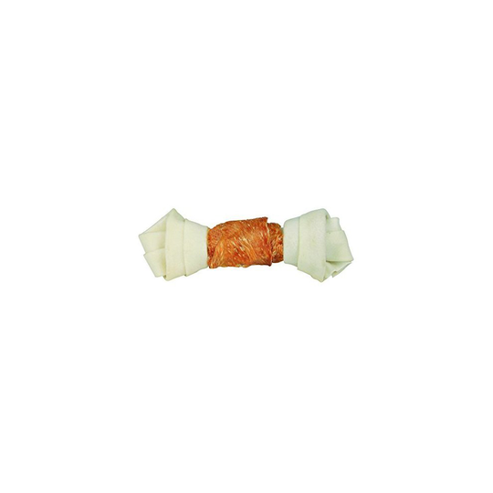 Dog Knotted Chewing Bones With Chicken, Extra Thick, 15cm -