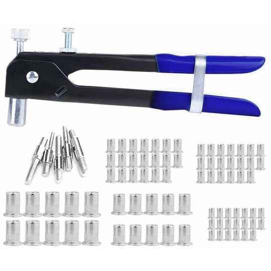 86pcs Threaded Nut Rivet Gun M3-M8 Rivet Insert Tool Rivet Nut Nut Set