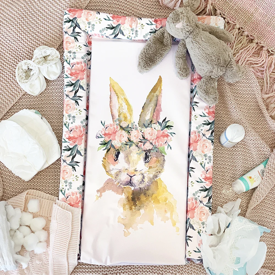 Watercolour Rabbit Changing Mat