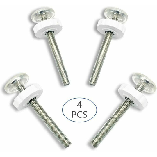 4pcs M10 Pressure Mounted Baby Gates Threaded Spindle Rods Walk Thru Gates Accessory Screw Bolts for Stair Gates Dog Gate