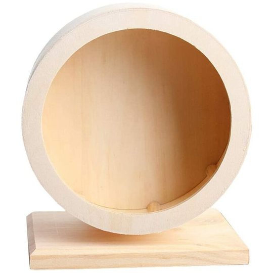 Echoo - Small Pets Exercise Wheel Hamster Wooden Mute Running Spinner Wheel Play Toy for Rat Gerbil Mice Chinchillas Hedgehogs Guinea Pigs