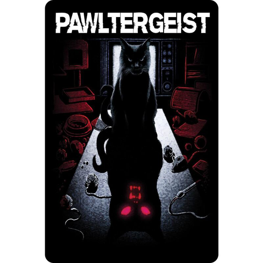 Pawltergeist Plaque (One Size) (Black/Red) - Black/Red - Greet Tin Card