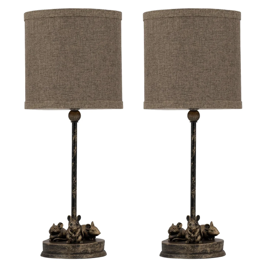 Hardcastle 43Cm Bronze Table Lamp Set