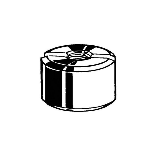 M5 Slotted Round Nut bzp- you get 5 - Qualfast