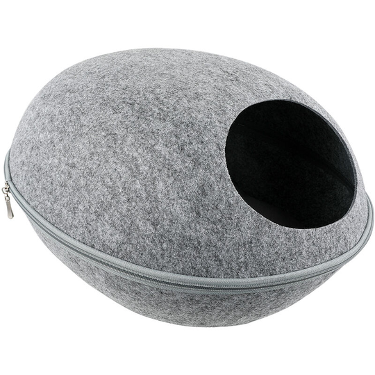 Cat Pet Cave Cat Cave Bed Cat Bed for Cats Kittens Pets light grey