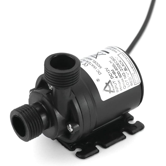 12v 800l/h 5m Water Pump, Brushless Submersible Water Pump, for Pond Pond Aquarium Solar Fountain Pool Water Circulation