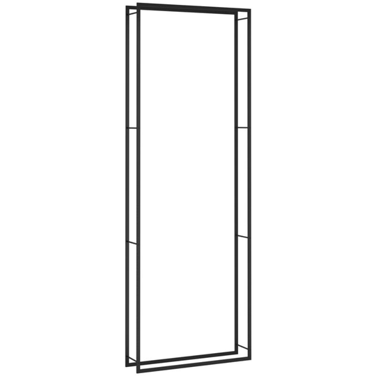 Vidaxl - Firewood Rack Matt Black 110x28x312 cm Steel n/a