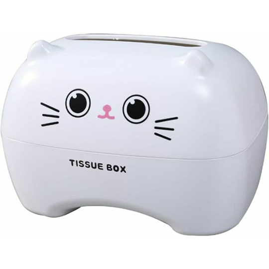 Muff - Cute Plastic Tissue Box Cartoon Style Tissue Box Holder Rectangular Tissue Box Creative Home Convenient Tissue Dispenser for Table Living Room