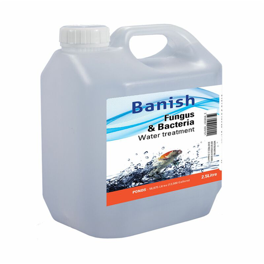 Industrial Leisure - Banish Fungus and Bacteria Water Treatment 2.5 Litre - Treats 56875 Litres