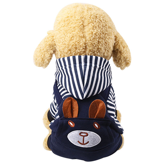 Washed Denim Jacket Jumpsuit Blue Jean Clothes for Small Pet Dog Cat m code