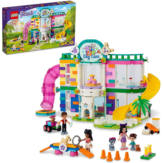 LEGO 41718 Friends Pet Day-Care Center Animal Set, Heartlake City Toy for Kids 7 Plus Years Old, with Doggy Figure and 3 Mini Dolls