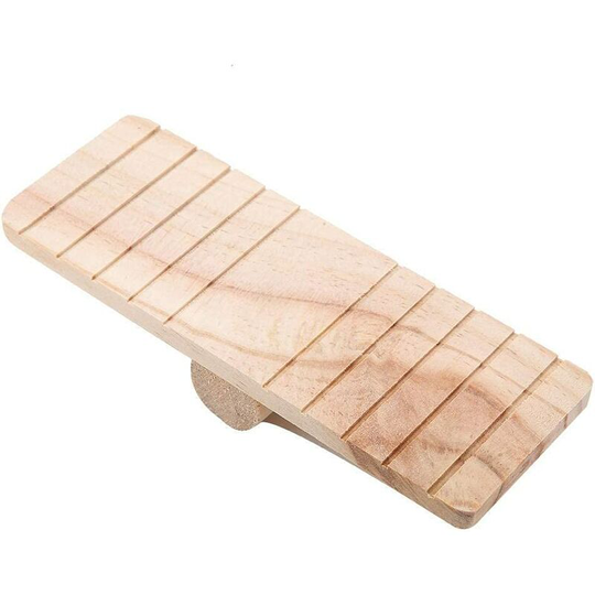 Echoo - Toy Wooden Seesaw for Small Pet Hamster Play House Cage,Chew Toy Pet Accessories