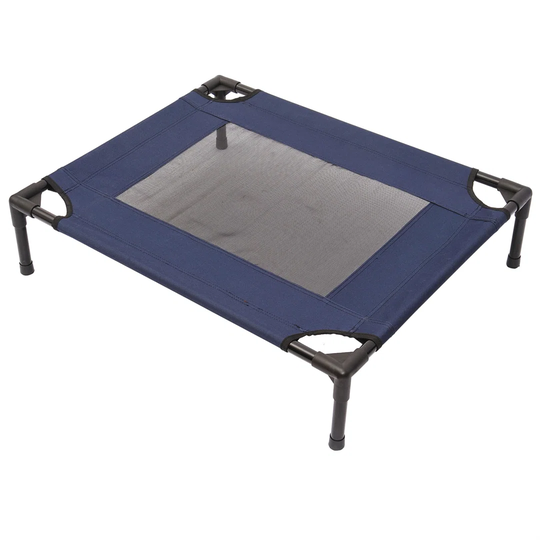 Miltre Portable Elevated Raised Cot in Blue