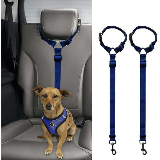 Car Dog Seat Belts, 2 Pack Car Head Restraints Adjustable Restraint Safety Wires
