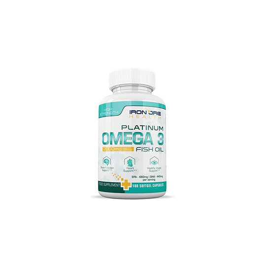 Omega 3 Fish Oil Triple Strength (2000mg) | Omega 3 Capsules with 660 EPA 440 DHA per Serving | Max Absorption Fish Oil Supplement with No Aftertast