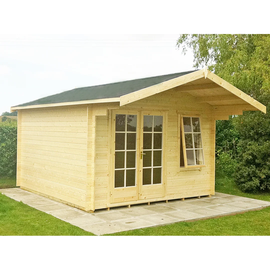 Masardis 14 x 16 Ft. Tongue and Groove Log Cabin