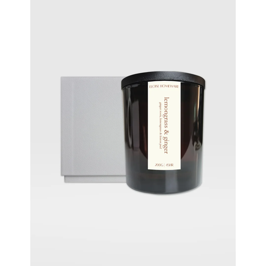 Lemongrass & Ginger Scented Jar Candle