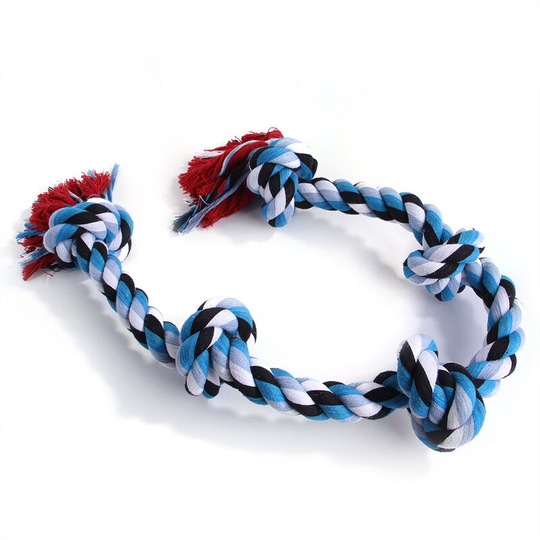 Betterlifegb - bette Rope Toys for Large and Strong Dogs, Durable Dog Chew Toy 5 Knots of Rope for Aggressive Chewing, Almost Indestructible - For