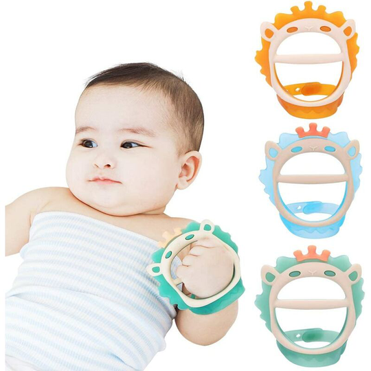Briday - Baby Teething Toys for 0-6 and 6-12 Months Teethers 3packs for Infants, BPA-Free, Eco-Friendly Non-Toxic Silicone, Adjustable Wristband Chew