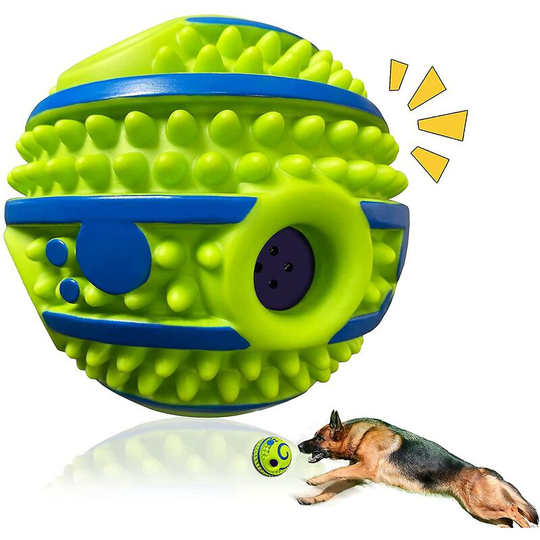 Thsinde - Interactive Dog Toy Ball, Funny Smirk Sound Dog Ball Pet Toy For Training Clean Molar Indoor Outdoor Gift For Small To Medium Dogs (small,