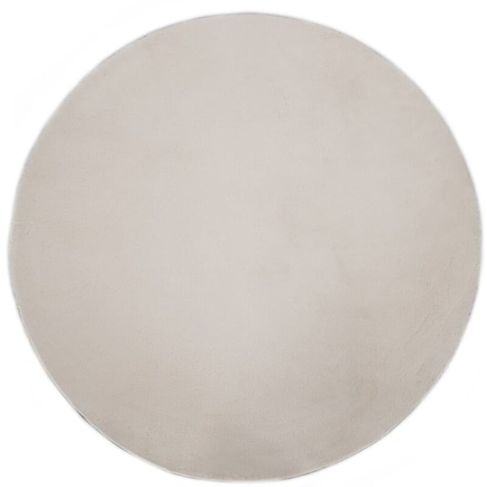 Rug 160 cm Faux Rabbit Cream Vidaxl Cream