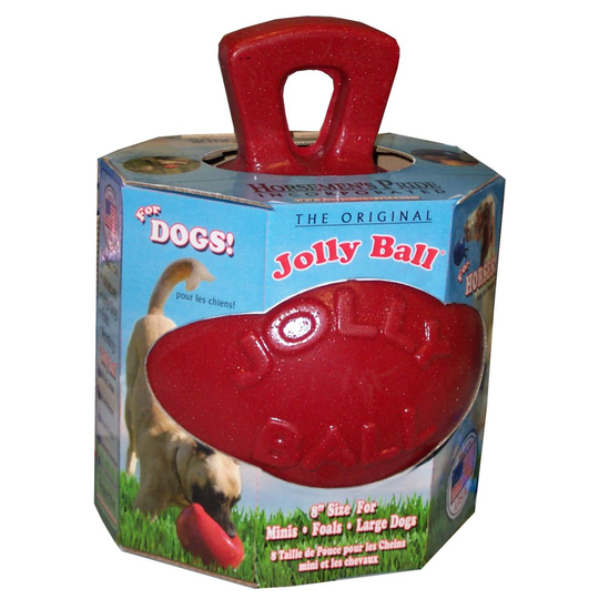 (8 inches, Red) Jolly Pets Dual Jolly Ball