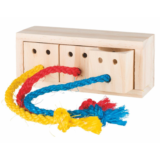 Wooden Snack Cube, 16 × 6 × 7cm - Cube Toy Rabbit 62815 Trixie Wood Rat - snack cube toy rabbit 62815 trixie wood rat intelligence interactive fill
