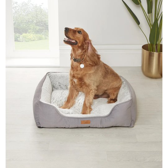 Pet Bolster Cushion in Grey