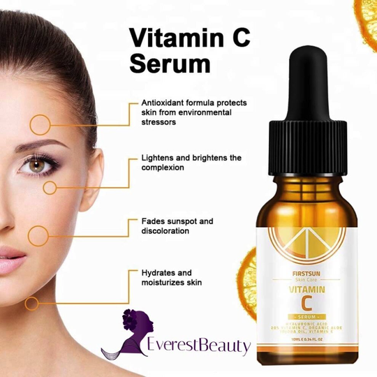 Vitamin C serum with Hyaluronic Acid Suitable for Anit Ageing/Wrinke Face Care