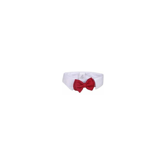 Cat Bow Tie Macaron Collar Red Bow Adjustable Cat Collar Formal Pet Bow Tie Collar Tie for Dogs and Cats-L 2 Pieces
