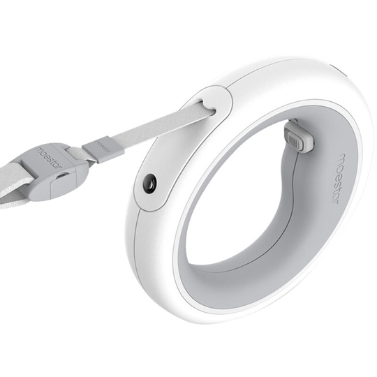 Superseller - 3Meters Retractable Dog Leash with LEDs Lighting One-Handed Brake Lock Function 90kg Pull Tangle-Free for Dog Pets, Grey - Grey