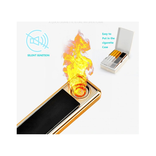 (Black ) Electric LIGHTER Windproof Lighter USB Rechargeable
