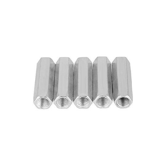 5pcs M10 Long Steel Steel Sweep Coal Redy Crust Crows Coupling Hexagonal nuts Sweat Fixed Fixings (M10*50)
