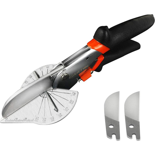 Miter Shears- Multifunctional Trunking Shears for Angular Cutting of Moulding and Trim, Adjustable at 45 To 135 Degree, Hand Tools for Cutting Soft