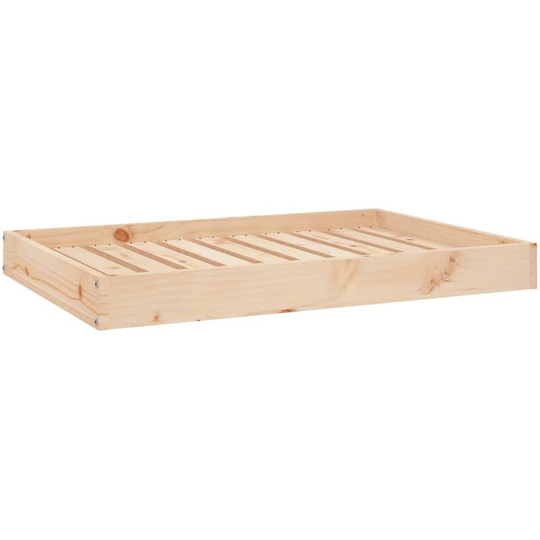 Dog Bed 91.5x64x9 cm Solid Wood Pine Vidaxl Brown