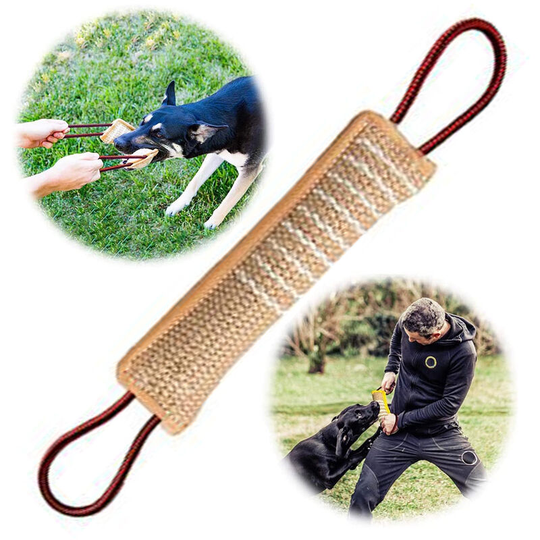 Devenirriche - Dog Training Bite Pillow Jute Bite Toy Dog Tug Toy Durable Dog Bite Sleeve Stick Training Equipment for Puppy to Large Dogs