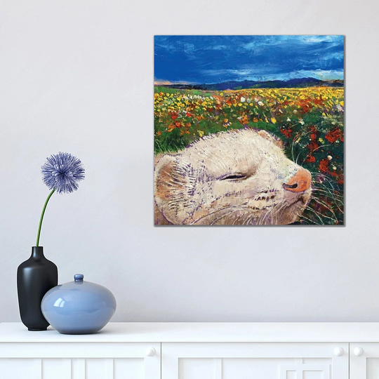 Ferret Dreams by Michael Creese - Wrapped Canvas Graphic Art