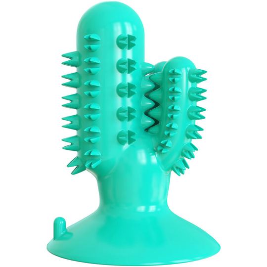 Dog Squeaky Float Toy Super Bite-Resistant Molar Stick Puppy Toys Dogs Supplies Pet Cactus-Shaped Doggy Toothbrush