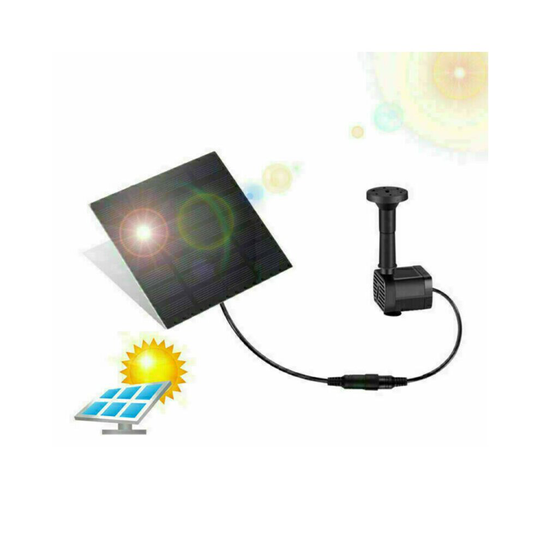 Solar Panel Powered Water Pump Plant Aquarium Fountain Pool Pond Garden Watering