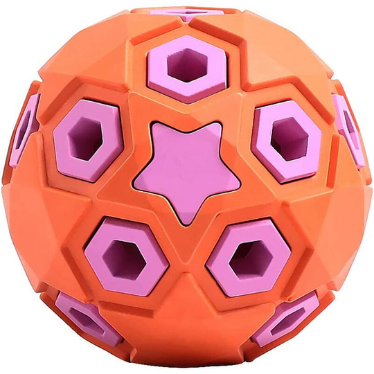 Interactive Toys for Small and Medium Dogs Rubber Dog Food Storage Lifetime Interactive Toys to Replace Treats(purple)